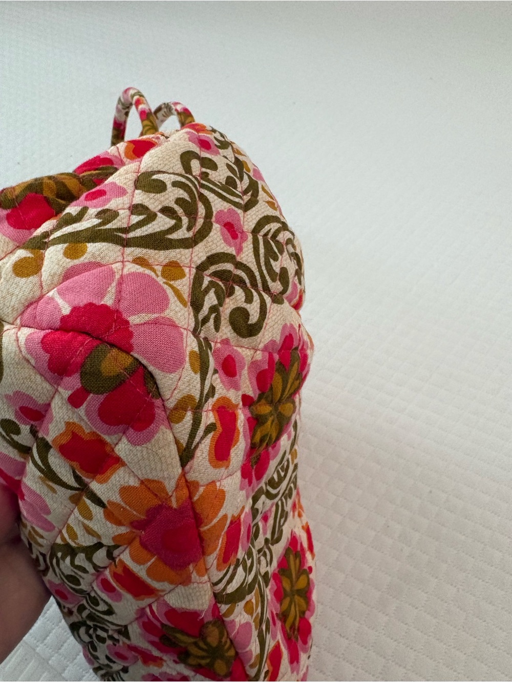 Vera Bradley Alice Kisslock Satchel Bag Folkloric Floral Quilted Retired EUC - Picture 8 of 17
